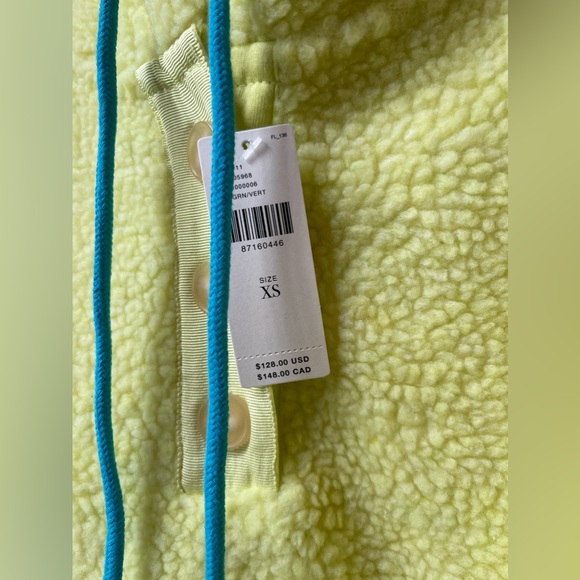 Anthropologie NWT vibrant fleece hoodie, Sz X-Sm, super fun! Crop style. - Picture 14 of 14